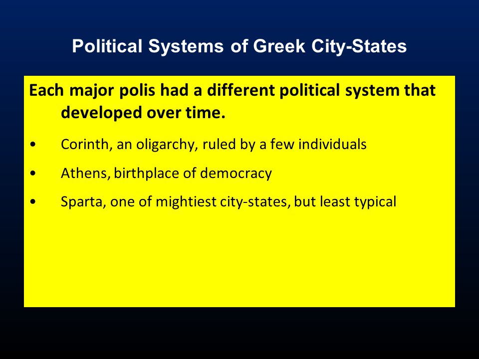 Athens vs sparta political system